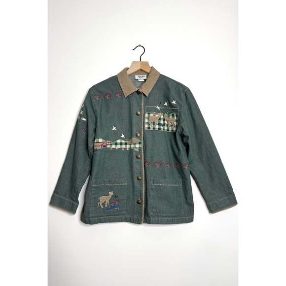 Teddi Jackets & Blazers - VINTAGE Teddi Chore Coat Corduroy Collar